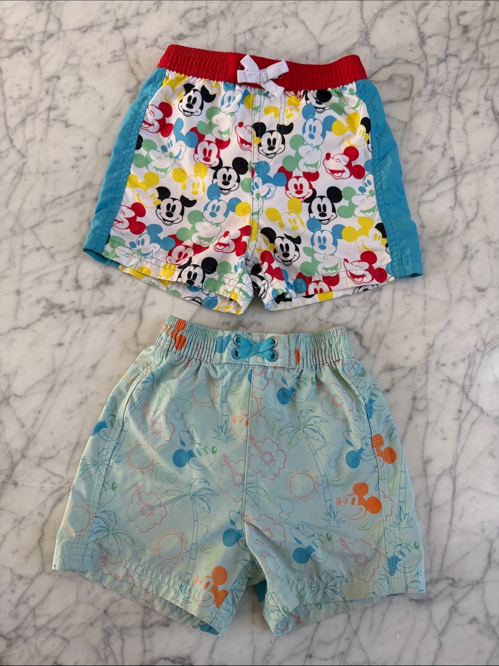 Disney Mickey Mouse Swim Trunk Bundle Toddler Boy 18/24 mo